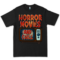 Black Horror Movies and Chill Premium Tee - texasbilliewilder