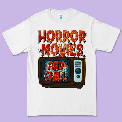 Horror Movies And Chill Premium Tee Designed By Texasbilliewilder