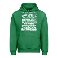 Emerald i am a lucky wife i have a crazy husband valentine gift Urban Hoodie - longCreatives