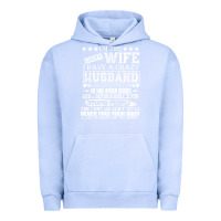 Pigment Grape Ice i am a lucky wife i have a crazy husband valentine gift Urban Hoodie - longCreatives