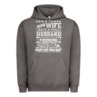 Pigment Tornado i am a lucky wife i have a crazy husband valentine gift Urban Hoodie - longCreatives