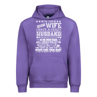 Tulip i am a lucky wife i have a crazy husband valentine gift Urban Hoodie - longCreatives