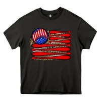 Asphalt leopard baseball flag5 Heavy Core Tee - JahusDesignShop