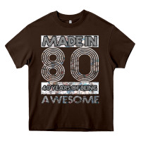 Chocolate Brown Born in 1980 Womens Heavy Core Tee - Bettercallsaul