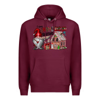 Burgundy Iam Gnome For My Baking Premium Hoodie - CowhideDigitalArt