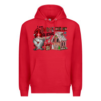 Red Iam Gnome For My Baking Premium Hoodie - CowhideDigitalArt