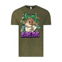 Vintage Olive Easter spring break Easter Day Vintage Tee - HowdyJamesFarm