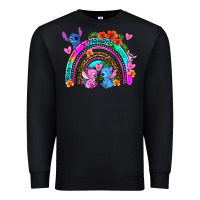 Black stitch and lilo rainbow Premium Sweatshirt - AdoDesignShop