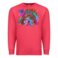 Cardinal stitch and lilo rainbow Premium Sweatshirt - AdoDesignShop