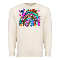 Sandshell stitch and lilo rainbow Premium Sweatshirt - AdoDesignShop