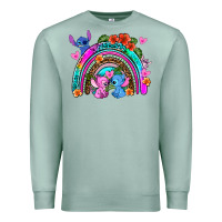 Seafoam stitch and lilo rainbow Premium Sweatshirt - AdoDesignShop