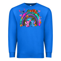 True Royal stitch and lilo rainbow Premium Sweatshirt - AdoDesignShop