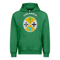 Emerald Calabria Coat of arms  Flag souvenir Italy Urban Hoodie - longCreatives