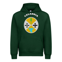 Forest Green Calabria Coat of arms  Flag souvenir Italy Urban Hoodie - longCreatives