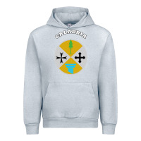 Heather Grey Calabria Coat of arms  Flag souvenir Italy Urban Hoodie - longCreatives