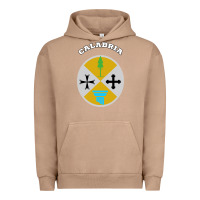 Pigment Burro Calabria Coat of arms  Flag souvenir Italy Urban Hoodie - longCreatives