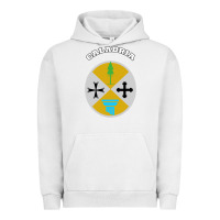 Pigment Lunar Rock Calabria Coat of arms  Flag souvenir Italy Urban Hoodie - longCreatives