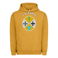 Pigment Peanut Butter Calabria Coat of arms  Flag souvenir Italy Urban Hoodie - longCreatives