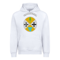 White Calabria Coat of arms  Flag souvenir Italy Urban Hoodie - longCreatives
