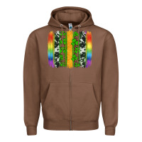 Chestnut st patricks day rainbow brushstroke Zipper Hoodie - Artiststas