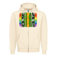 Sandshell st patricks day rainbow brushstroke Zipper Hoodie - Artiststas