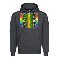 Smoke st patricks day rainbow brushstroke Zipper Hoodie - Artiststas