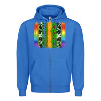 True Royal st patricks day rainbow brushstroke Zipper Hoodie - Artiststas