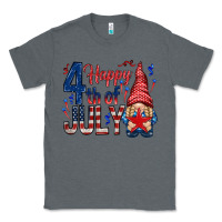 Charcoal Heather Happy 4th Of July with gnome Classic Tee - HowdyJamesFarm