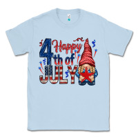 Dusty Blue Happy 4th Of July with gnome Classic Tee - HowdyJamesFarm