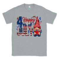 Heather Grey Happy 4th Of July with gnome Classic Tee - HowdyJamesFarm