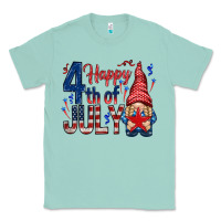 Seafoam Happy 4th Of July with gnome Classic Tee - HowdyJamesFarm