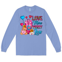 Colony Blue Love More Worry Less Valentines Day Cold Drink Long Sleeve Tee - FaDigitalArtStudio