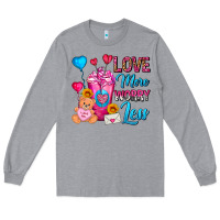 Heather Grey Love More Worry Less Valentines Day Cold Drink Long Sleeve Tee - FaDigitalArtStudio