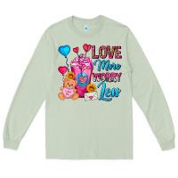 Matcha Love More Worry Less Valentines Day Cold Drink Long Sleeve Tee - FaDigitalArtStudio