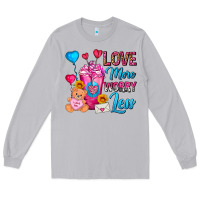 Moon Dust Love More Worry Less Valentines Day Cold Drink Long Sleeve Tee - FaDigitalArtStudio