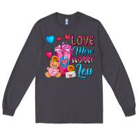 Smoke Love More Worry Less Valentines Day Cold Drink Long Sleeve Tee - FaDigitalArtStudio
