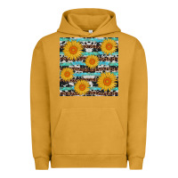 Sunflower Western Seamless Revize Urban Hoodie | Teevron