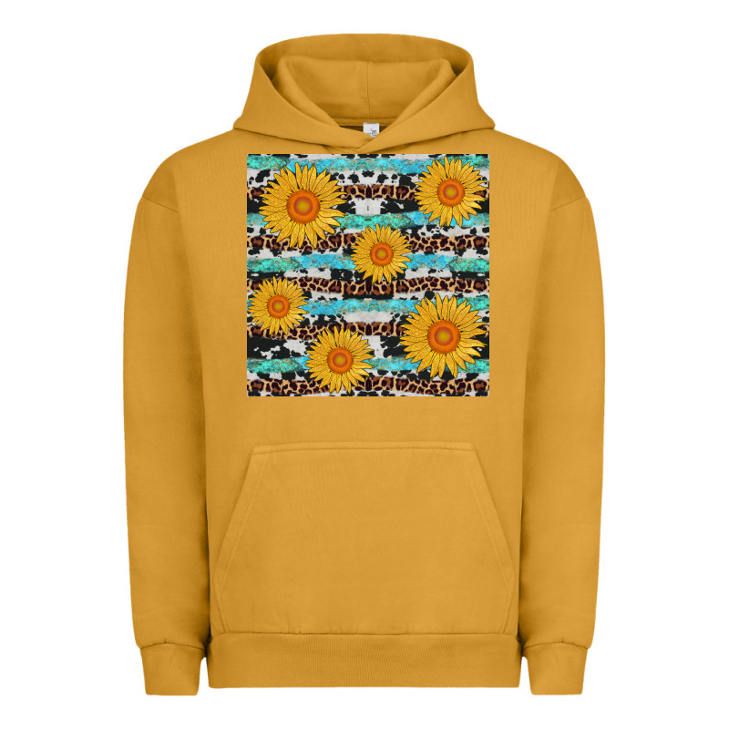 Sunflower Western Seamless Revize Urban Hoodie by AdoDesignShop | Teevron