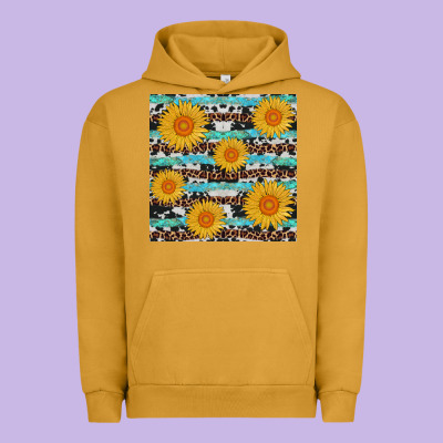 Sunflower Western Seamless Revize Urban Hoodie Designed By Adodesignshop