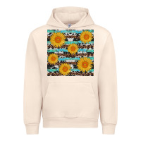 Sandshell sunflower western seamless revize Urban Hoodie - AdoDesignShop