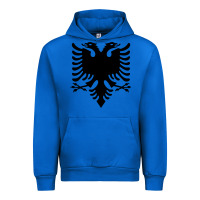 Cobalt Albanian Flag Eagle Double Red Albania Shqipe Kosovo Urban Hoodie - longCreatives