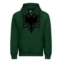 Forest Green Albanian Flag Eagle Double Red Albania Shqipe Kosovo Urban Hoodie - longCreatives