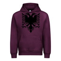 Mauve Wine Albanian Flag Eagle Double Red Albania Shqipe Kosovo Urban Hoodie - longCreatives