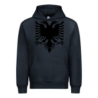 Navy Albanian Flag Eagle Double Red Albania Shqipe Kosovo Urban Hoodie - longCreatives