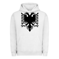Pigment Lunar Rock Albanian Flag Eagle Double Red Albania Shqipe Kosovo Urban Hoodie - longCreatives