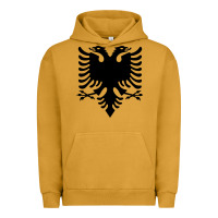 Pigment Peanut Butter Albanian Flag Eagle Double Red Albania Shqipe Kosovo Urban Hoodie - longCreatives