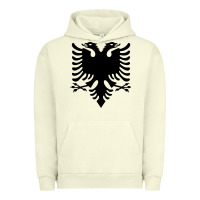 Pigment Pistachio Albanian Flag Eagle Double Red Albania Shqipe Kosovo Urban Hoodie - longCreatives