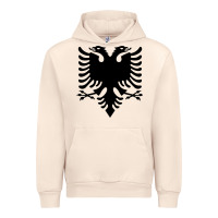 Sandshell Albanian Flag Eagle Double Red Albania Shqipe Kosovo Urban Hoodie - longCreatives