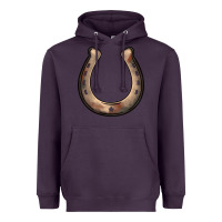 Plum western horseshoe Heavyweight Hoodie - BarkalooDesign