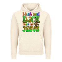 Vintage Artic St. Patrick's I dont need luck i have got Jesus Vintage Hoodie - OliviaCreatesArt